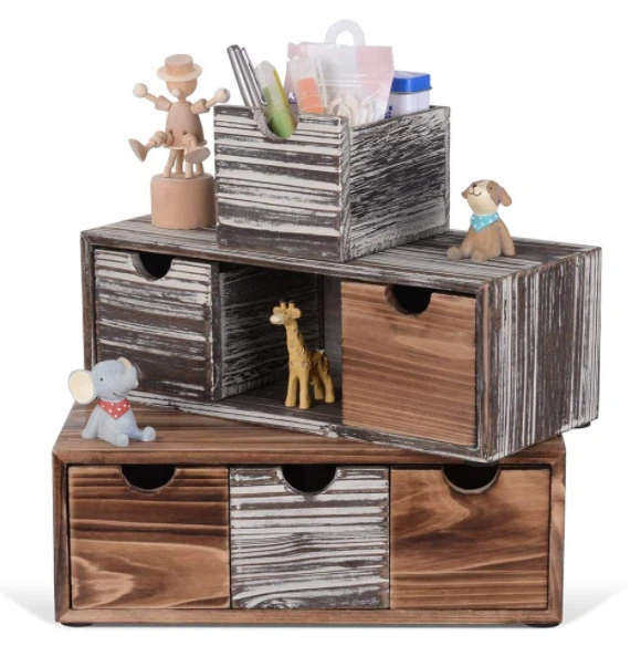 6-Drawer Wooden Storage Box